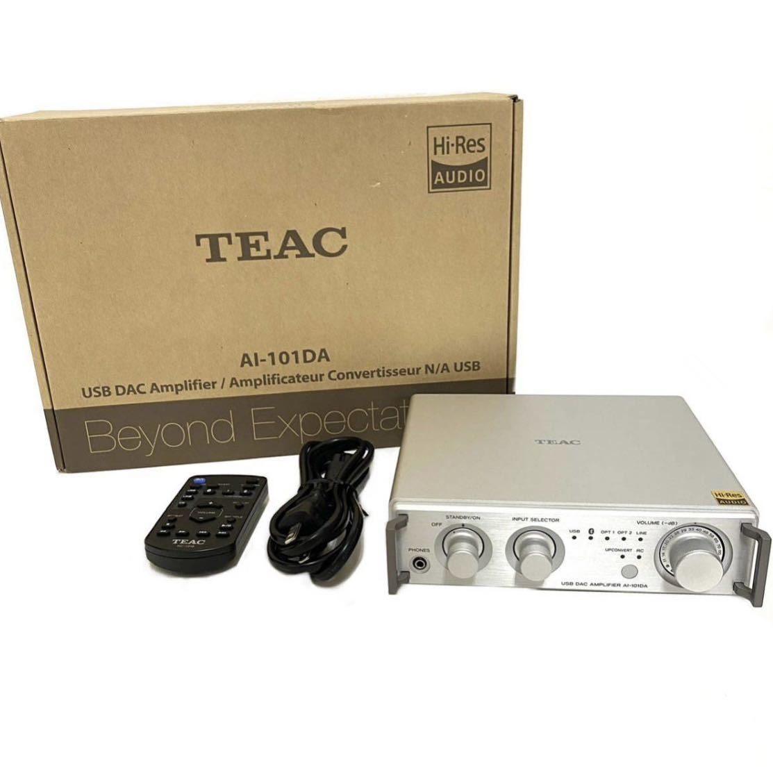 TEAC AI-101DA プリメインアンプ USB DAC アンプ 2015年製 ティアック リモコン 箱 美品_画像1