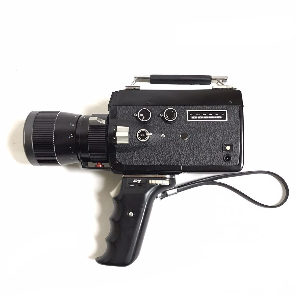 ELMO super 110 フィルムカメラ ケース付き 8mm エルモ 撮影機 昭和 