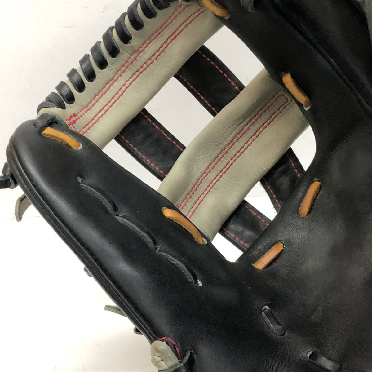 Muji Glove ムジグローブ ムジグラブ オーダーグローブ 硬式軟式不明 黒 グレー 日本製_画像10