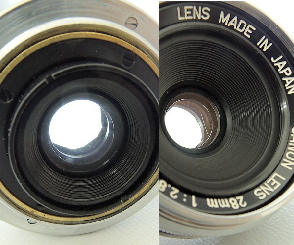 Canon 28mm F2.8 Lマウント 前期型 キャノン ライカマウント Canon 28mm F2.8 Lマウント 前期型 キャノン ライカマウント