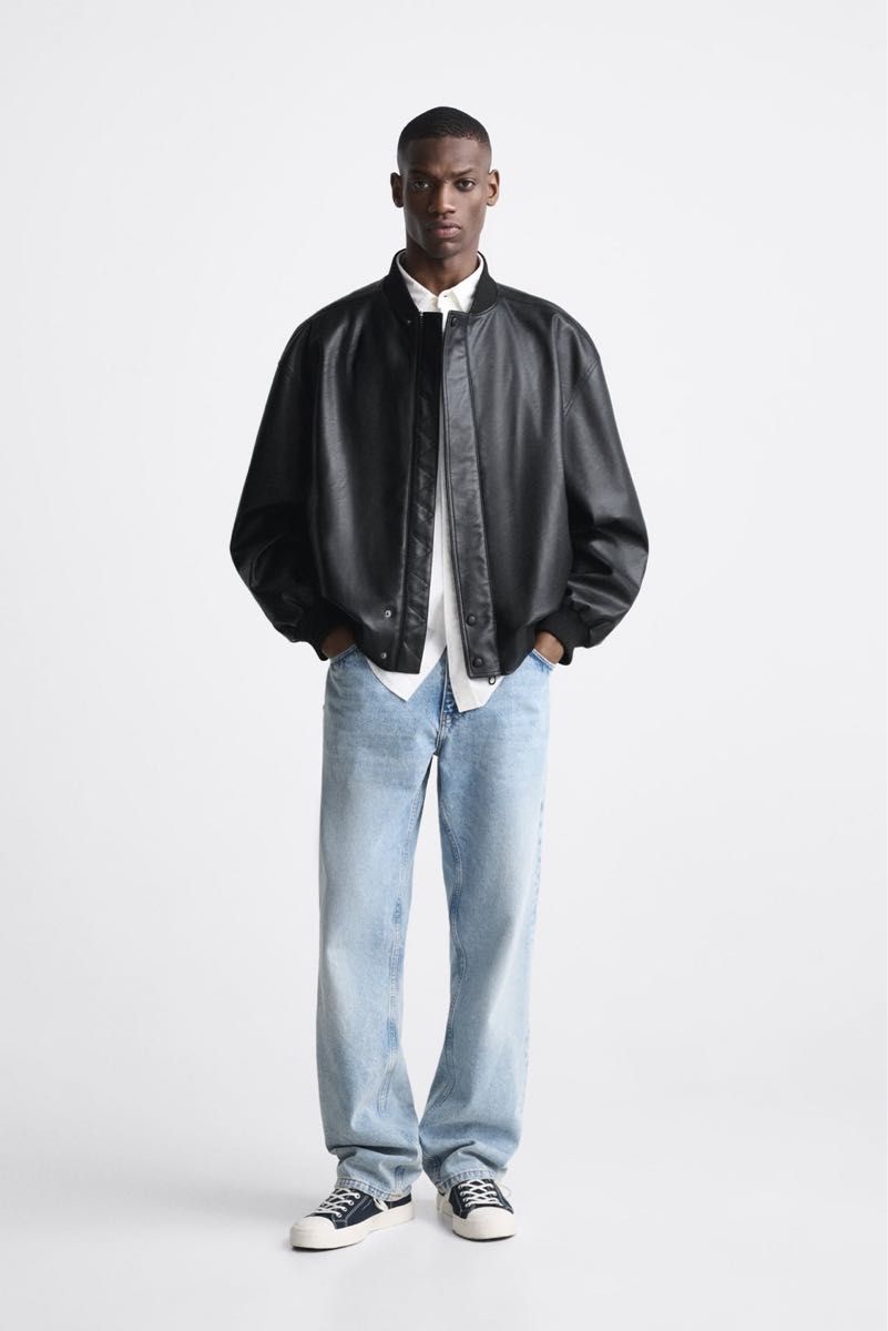 ZARA フェイクレザー ボンバージャケット 新品タグ付き Mサイズ ZARA フェイクレザー ボンバージャケット 新品タグ付き Mサイズ