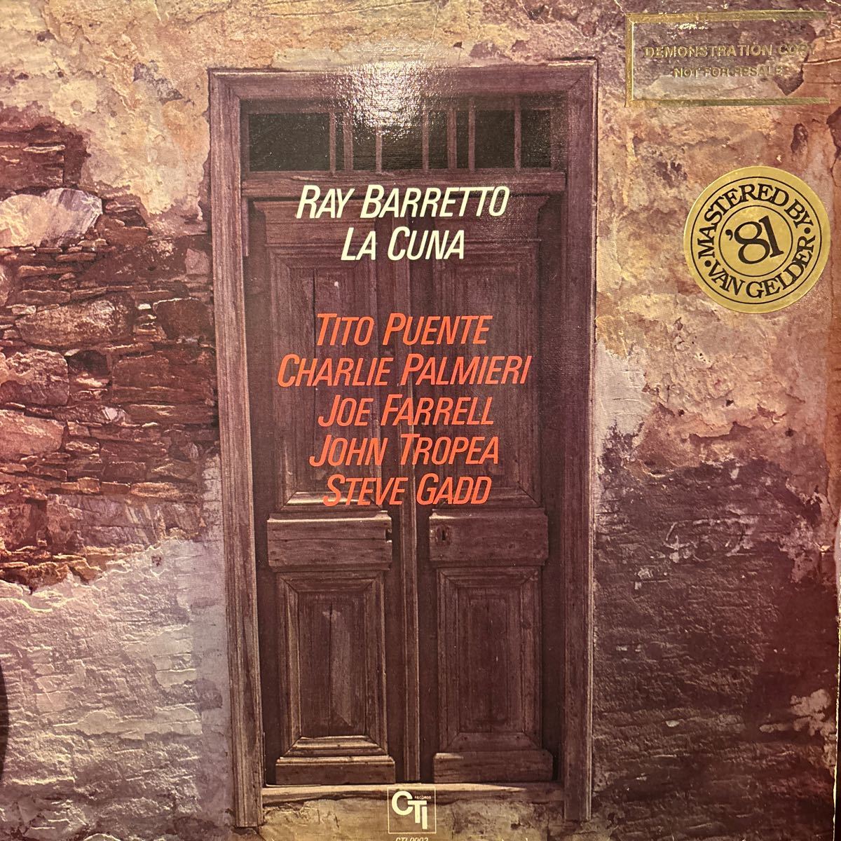  белый этикетка промо запись!RAY BARRETTO / LA CUNA(LP) LATIN SOUL RARE GROOVE душа Крик шуточный товар PASTIME PARADISE латиноамериканский покрытие сбор CTI