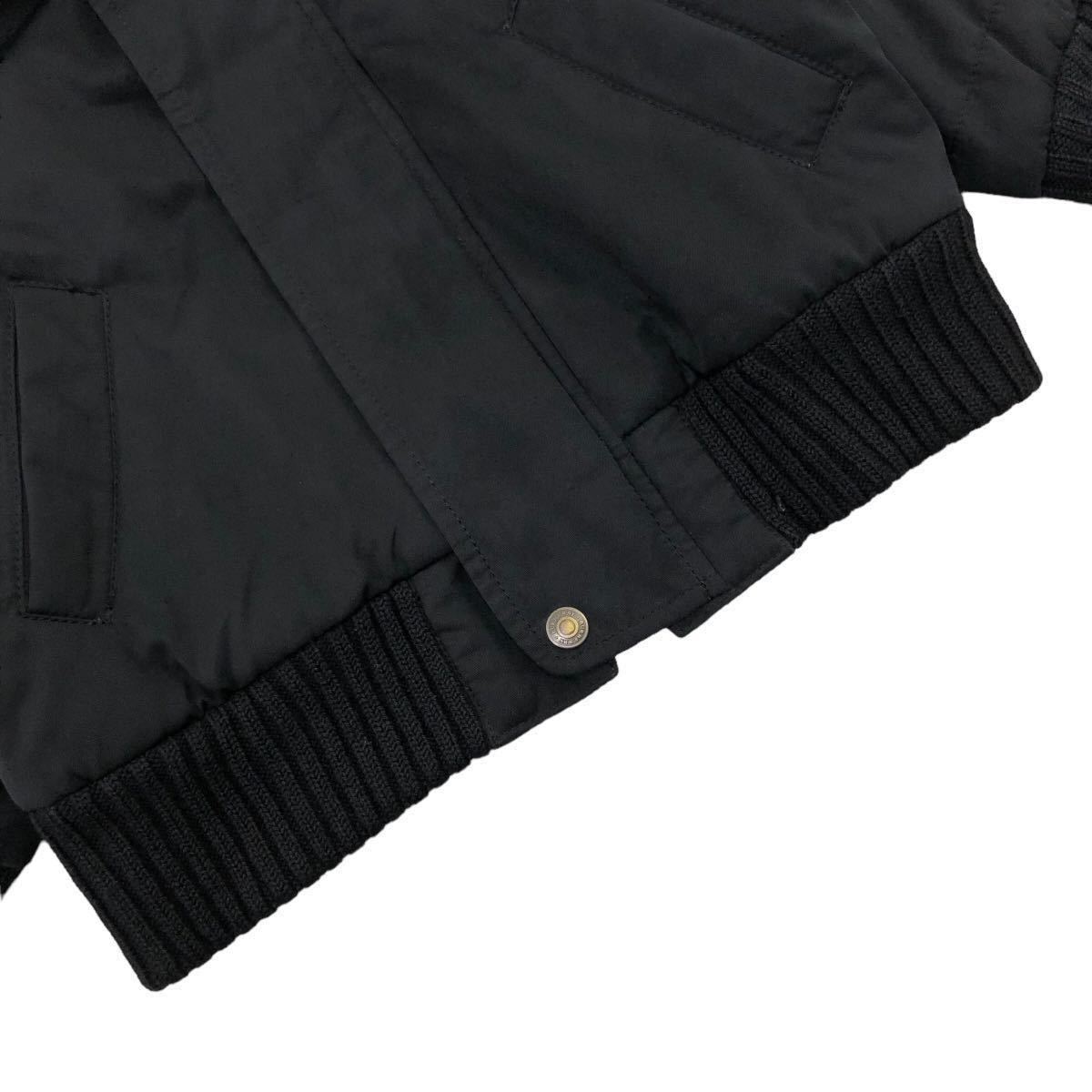 ANB195 BURBERRY バーバリー 中綿 ジップアップ ジャケット ジャンパー ブルゾン アウター 上着 羽織り 長袖 ブラック 黒 キッズ 100A_画像3