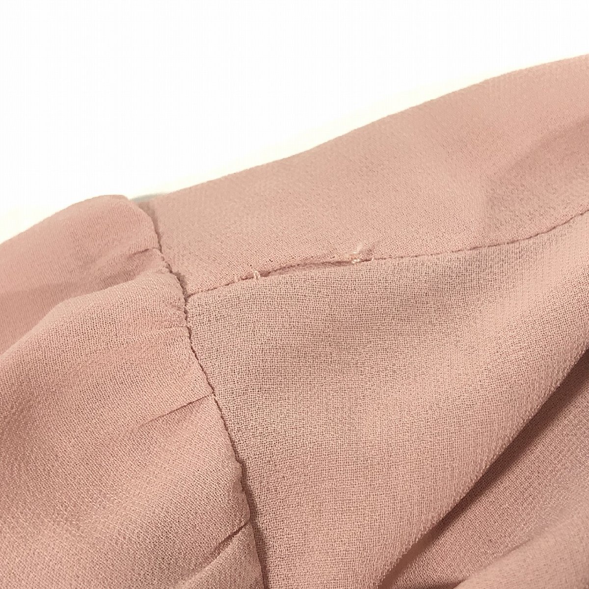JILL STUART Jill Stuart beautiful goods chiffon short sleeves Mini One-piece S pink black 