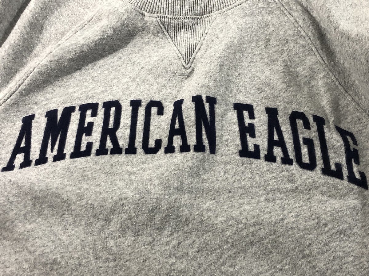 American Eagle アメリカンイーグル スウェット トレーナー レディース L グレー やや美品 中古_画像4