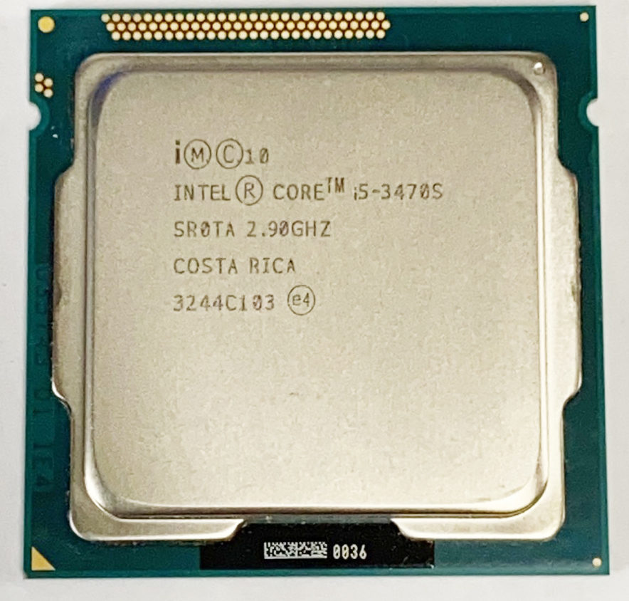 【中古パーツ】複数購入可 CPU Intel Core i5 3470S 2.9GHz TB 3.6GHz SR0TA Socket LGA1155 4コア4スレッド 動作品 デスクトップ用_画像2