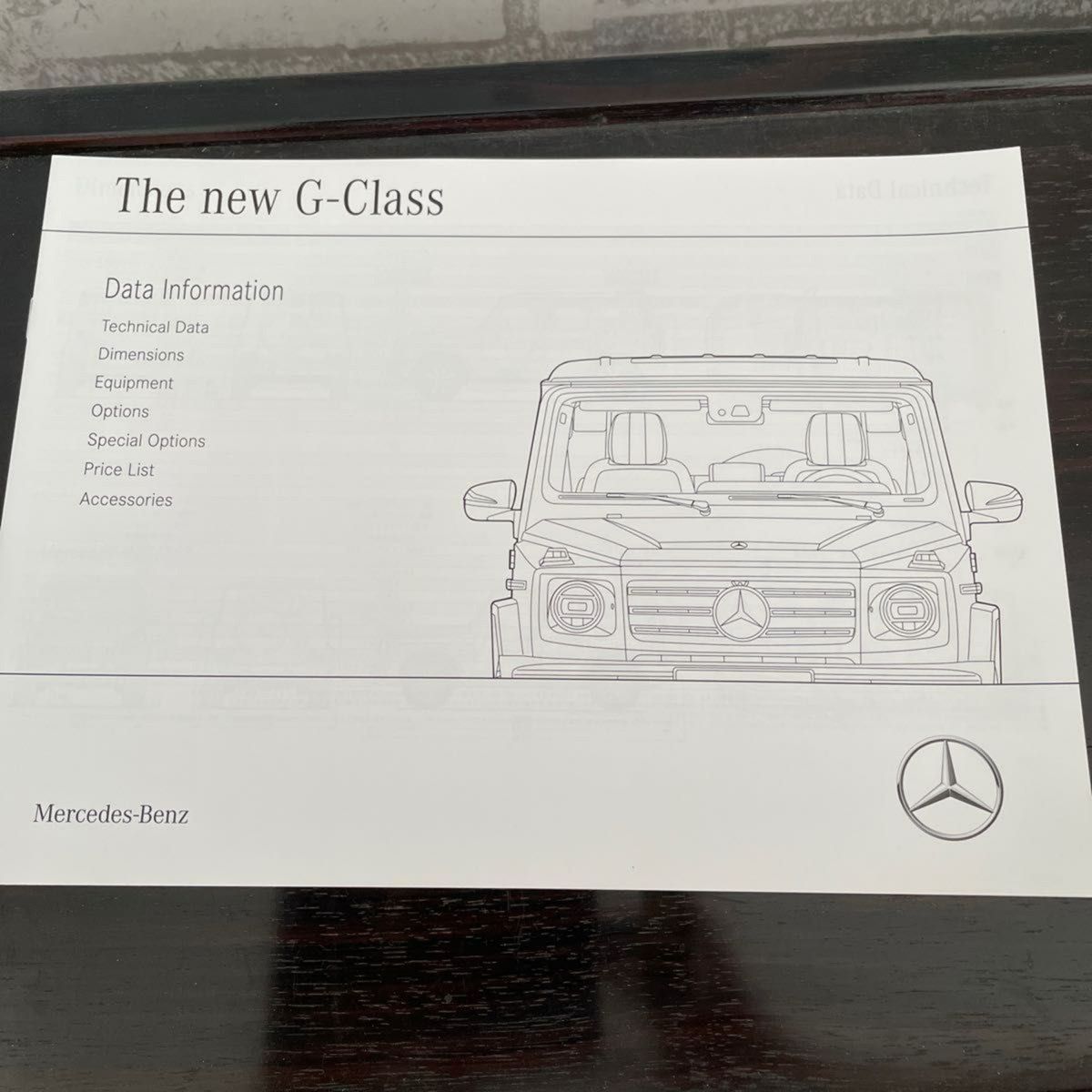 ⑩ The new G-Class  CATALOG  メルセデス ベンツ Gクラス カタログ/ Data Information