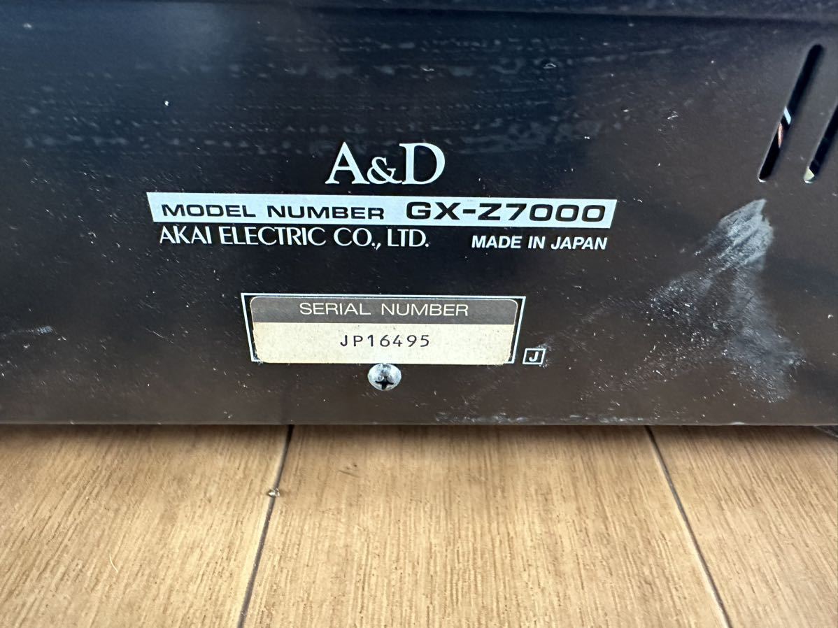 A&D カセットデッキ GX-Z7000 ジャンク品_画像6