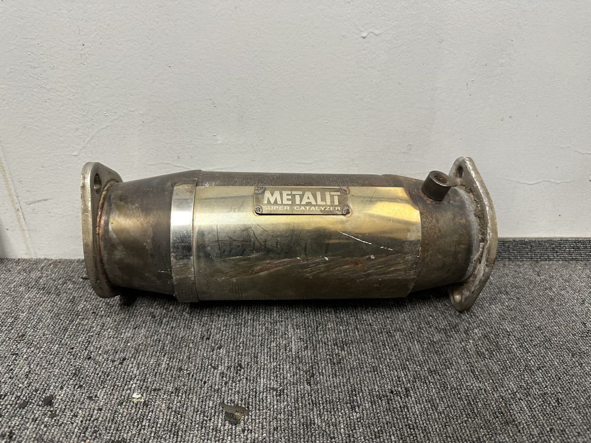 【中古ジャンク品】 社外 METALIT 触媒_画像1