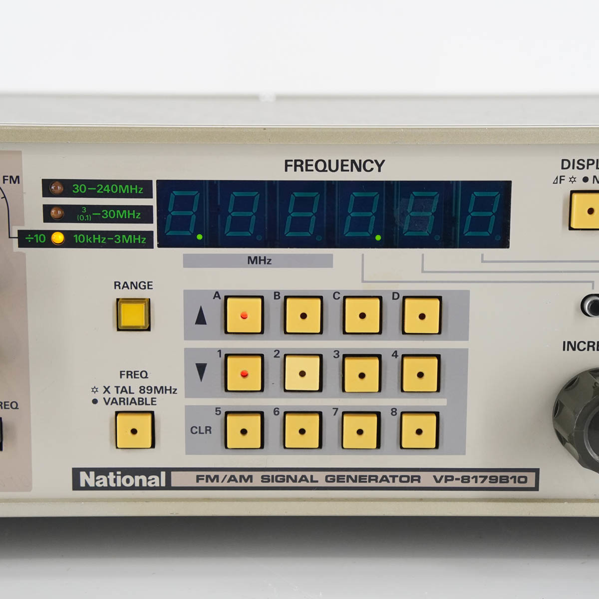 [DW] 8日保証 VP-8179B10 National ナショナル FM/AM SIGNAL GENERATOR FM/AM信号発生器 シグナルジェネレーター 電源コー ...[05452-0155]_画像5