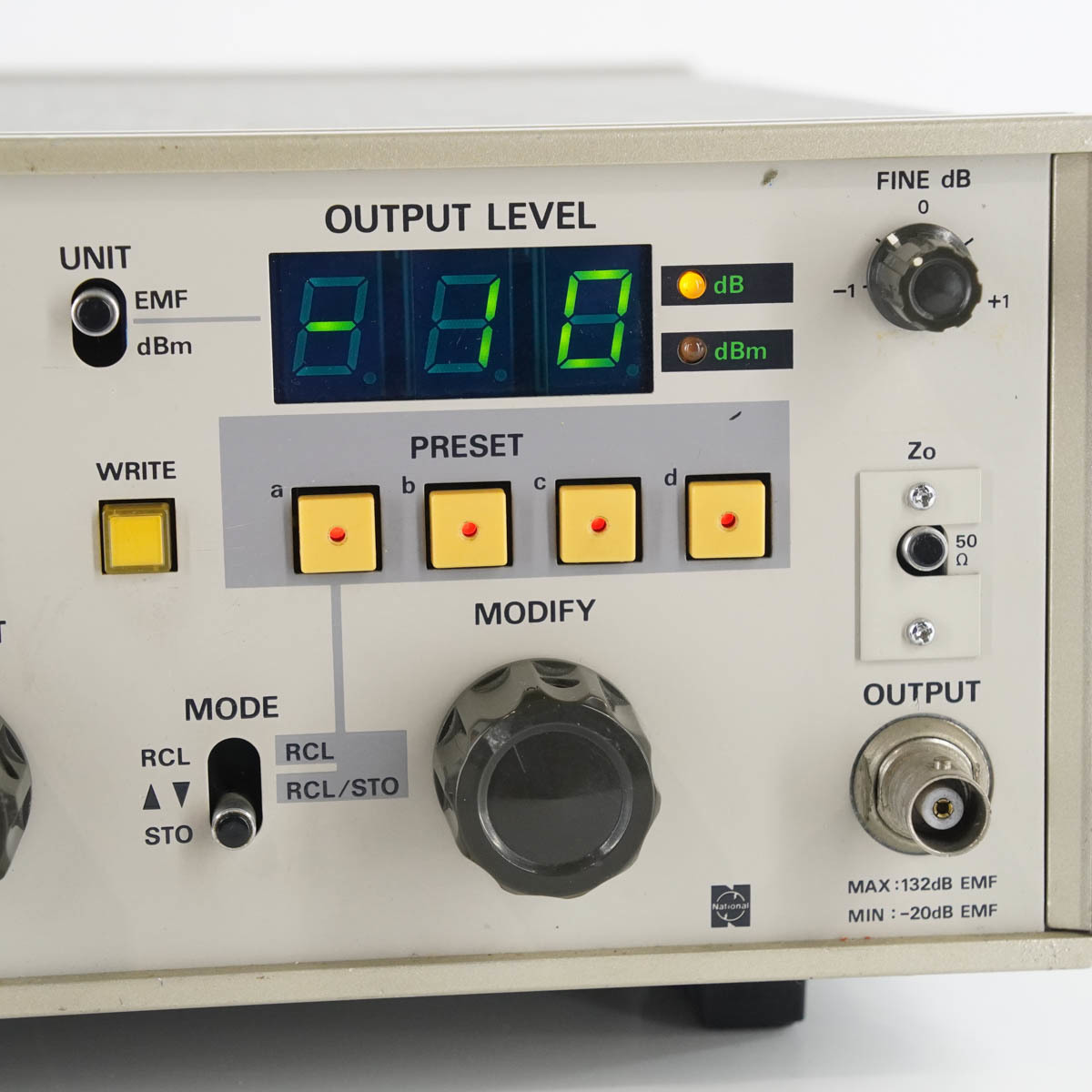 [DW] 8日保証 VP-8179B10 National ナショナル FM/AM SIGNAL GENERATOR FM/AM信号発生器 シグナルジェネレーター 電源コー ...[05452-0155]_画像7