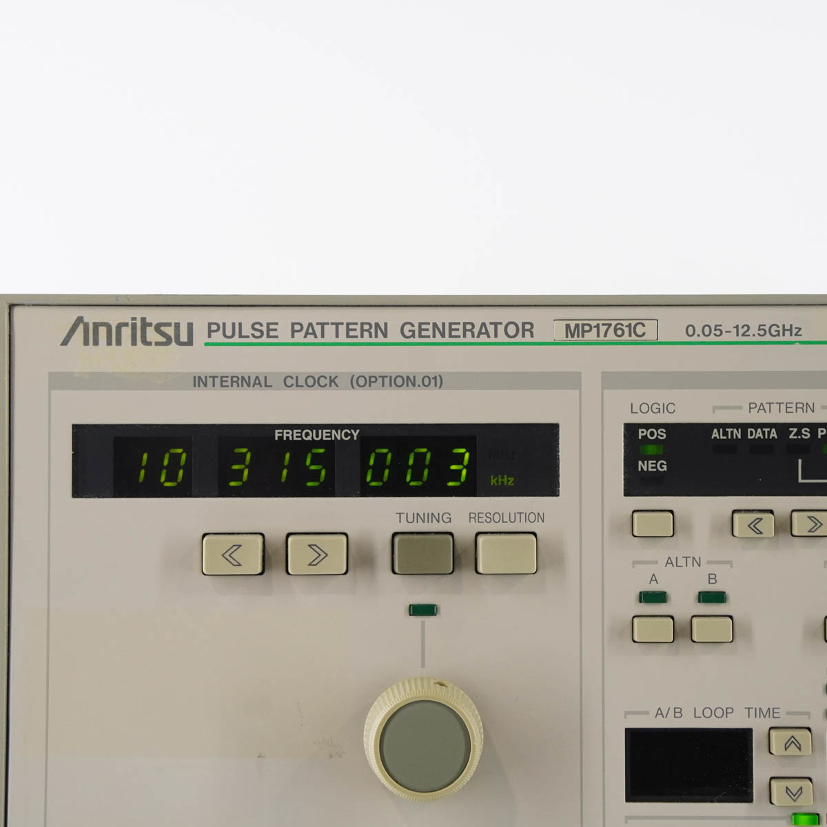 [JB] 現状販売 MP1761C Anritsu OPT 01 0.05-12.5GHz アンリツ PULSE PATTERN GENERATOR パルスパターン発生器 パルスパタ ...[05416-0072]_画像4