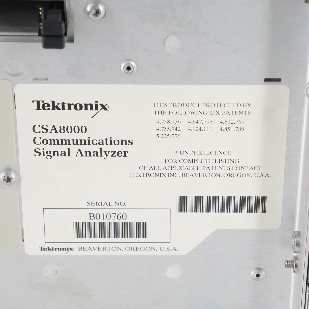 [JB] 現状販売 CSA 8000 CSA8000 Tektronix Communications Signal Analyzer 80C06 80E01*2 テクトロニクス シグナルアナラ...[05416-0244]_画像10