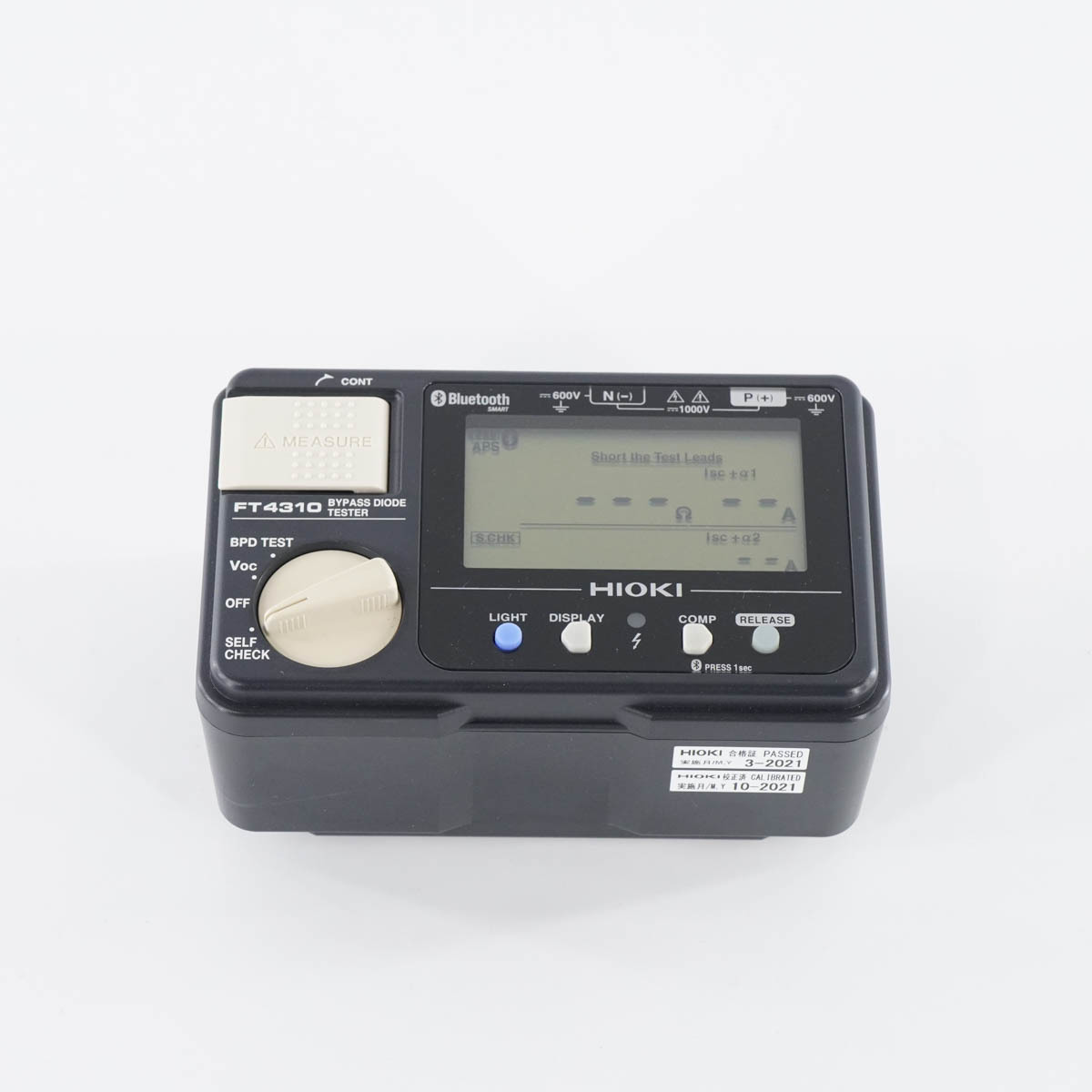 [DW] 8日保証 10/2021CAL FT4310 HIOKI BYPASS DIODE TESTER 日置 バイパスダイオードテスター 取扱説明書[05444-0037]_画像3