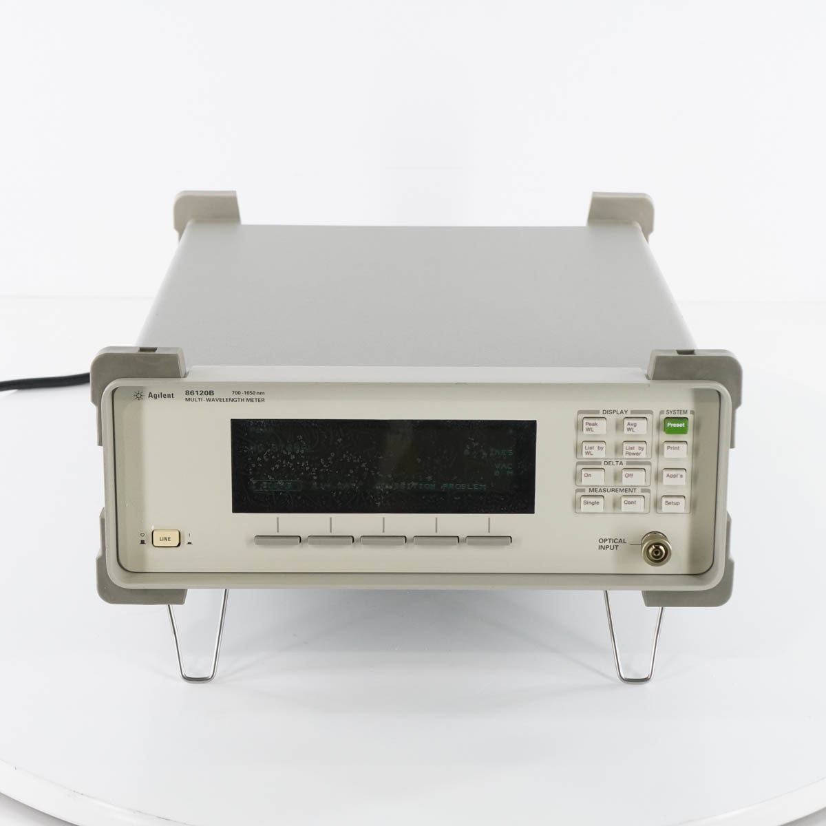 [JB] 現状販売 86120B ATO-26081 Agilent OPT 021 UK6 700-1650nm アジレント hp Keysight MULTI-WAVELENGTH METER マルチ ...[05416-0293]_画像3