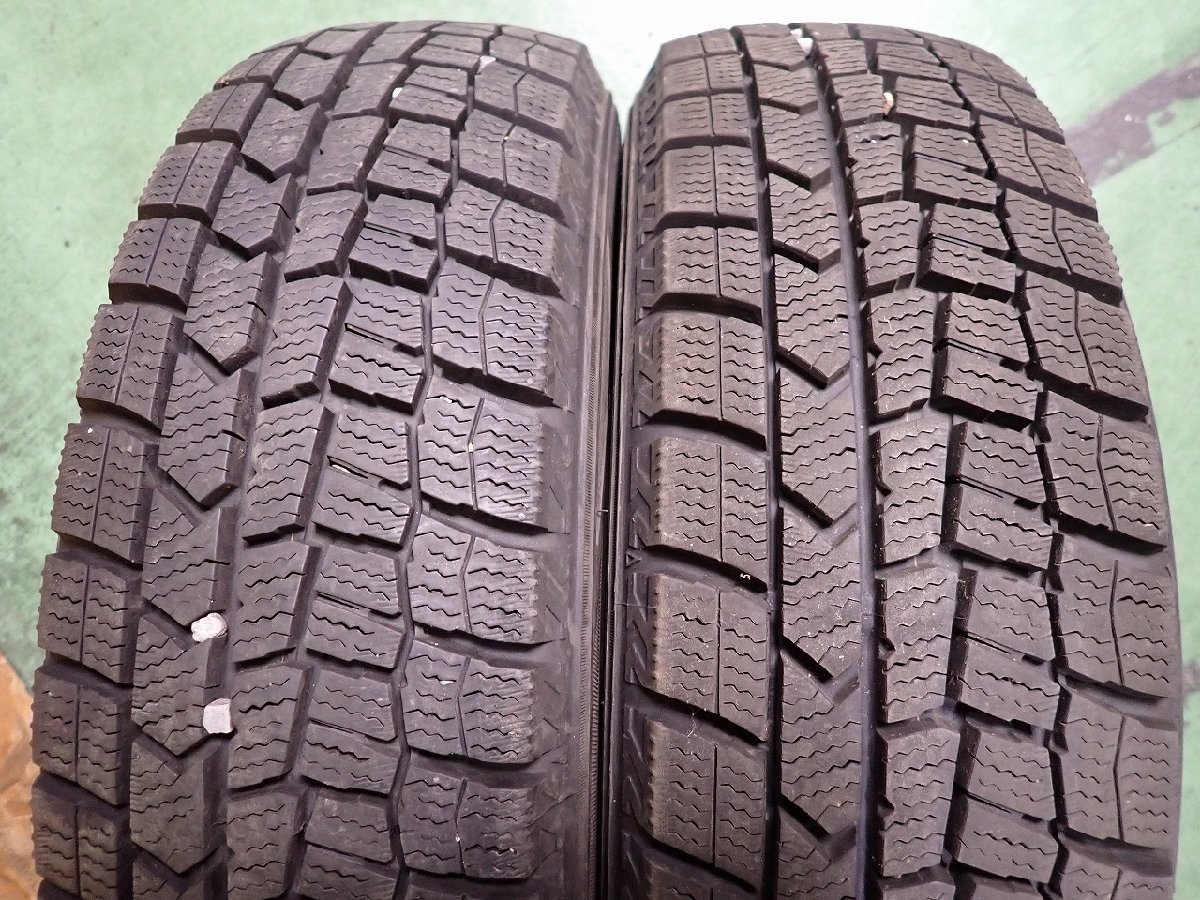 GM1550【送料無料155/65R13】4本 2022年製 ダンロップ ウィンターマックス 02 WM02 中古スタッドレス 1円スタート ★即決有り★_画像5