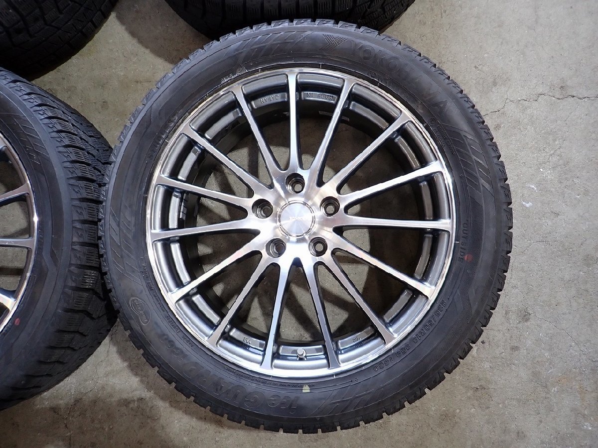 YS4458【送料無料225/50R18】エスティマ C-HRなどに ヨコハマ 中古スタッドレスセット ■18×7J 114.3./5H ET46■1円スタート_画像2