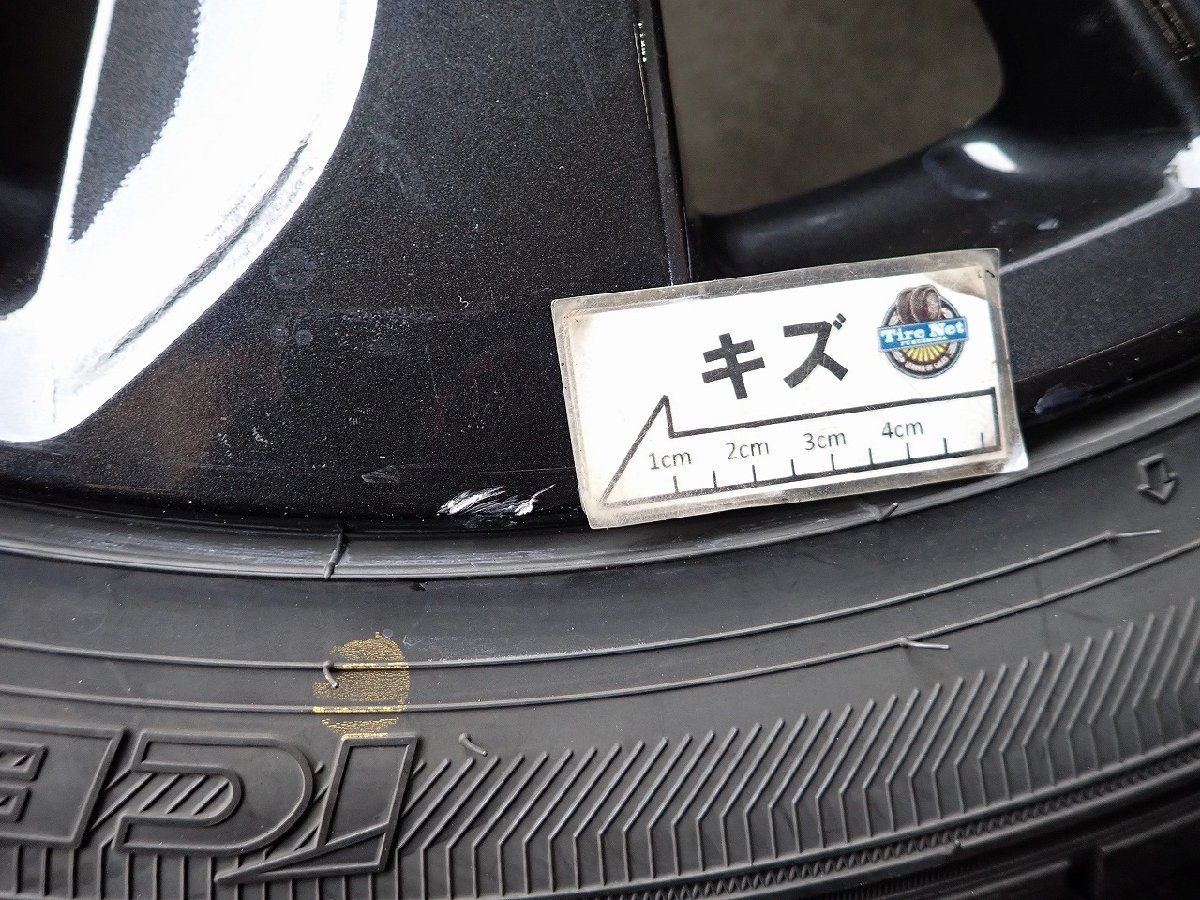 YS4487【送料無料225/45R18】レヴォーグ オデッセイ エスティマ等 中古スタッドレスセット★18×7.5J 114.3/5H ET55★_画像8