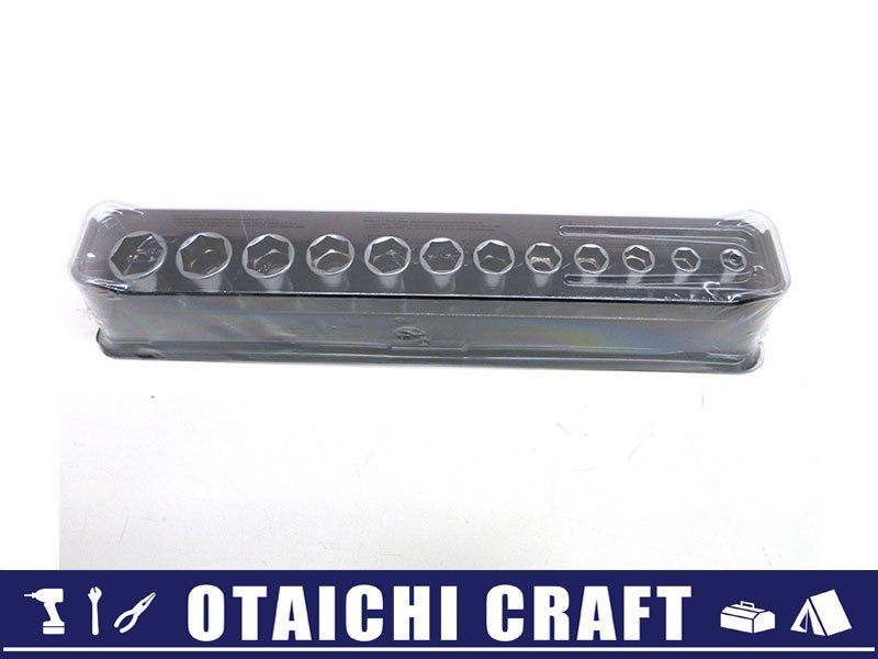 【未使用】Snap-on(スナップオン) 3/8(9.5sq) セミディープソケットセット 212FSMSY |ミリサイズ 8-19mm【/D20179900030140D/】