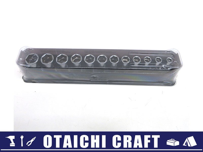 【未使用】Snap-on(スナップオン) 3/8(9.5sq) セミディープソケットセット 212FSMSY ｜ミリサイズ 8-19mm【/D20179900030140D/】_画像1