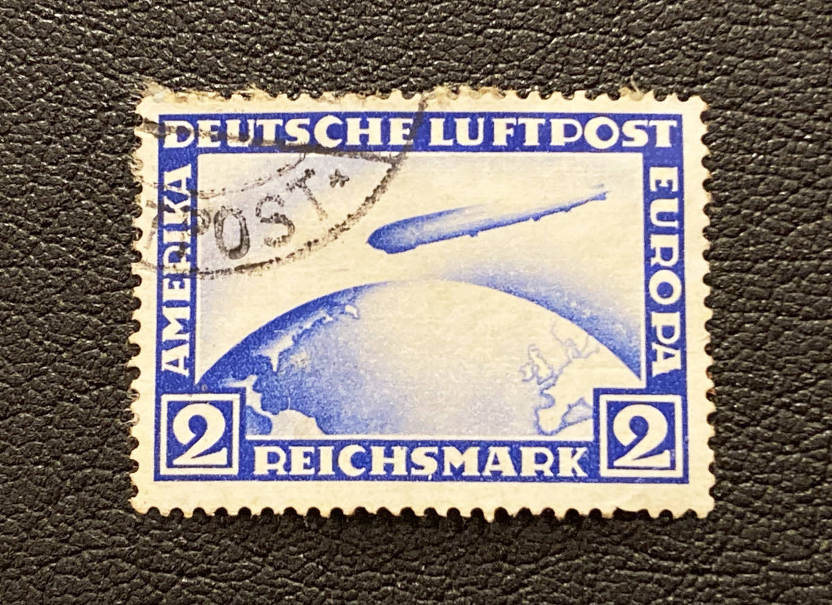 [ зарубежный марка ] Германия 1928 год ( авиация )tsepe Lynn полет судно (2m) одиночный одна сторона . печать иметь!