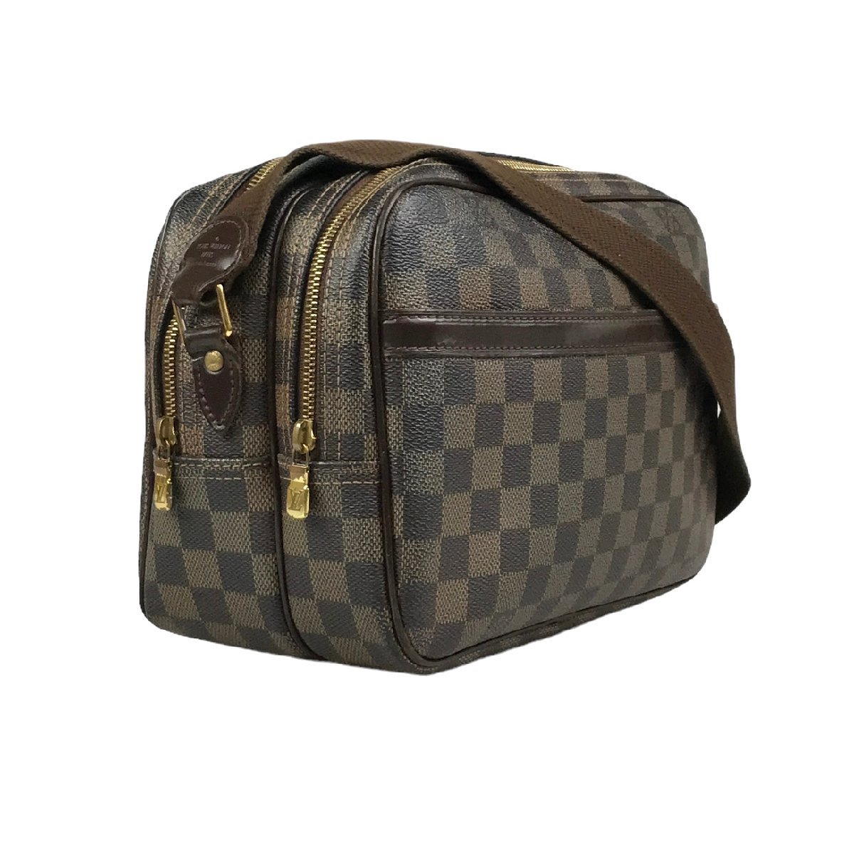 【1円～】ルイヴィトン Louis Vuitton バッグ ショルダーバッグ リポーター ダミエ エベヌ レザー ブラウン N45253 SP4016 中古　_画像3