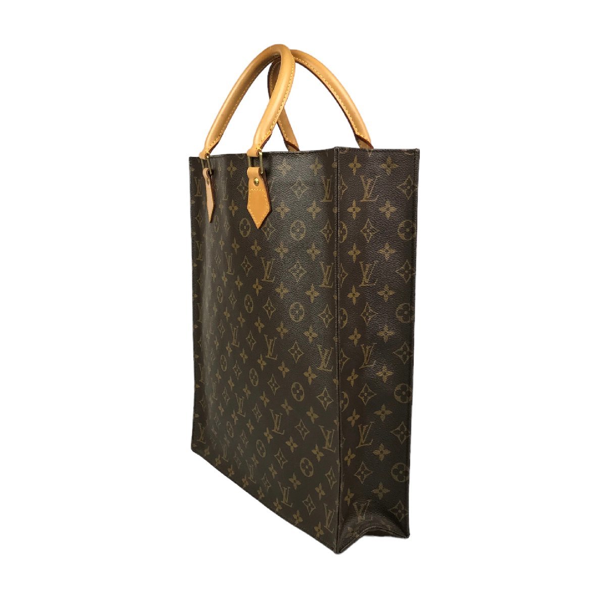 【1円～】ルイヴィトン LOUIS VUITTON バッグ ハンドバッグ トートバッグ サックプラ M51140 MI0081 レザー ブラウン 中古_画像3