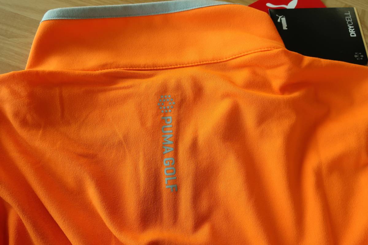 **Rfaula- professional specification PUMA Rotation 1/4Zip [ orange XL] Cobra Puma cat special order embroidery entering pull over new goods 