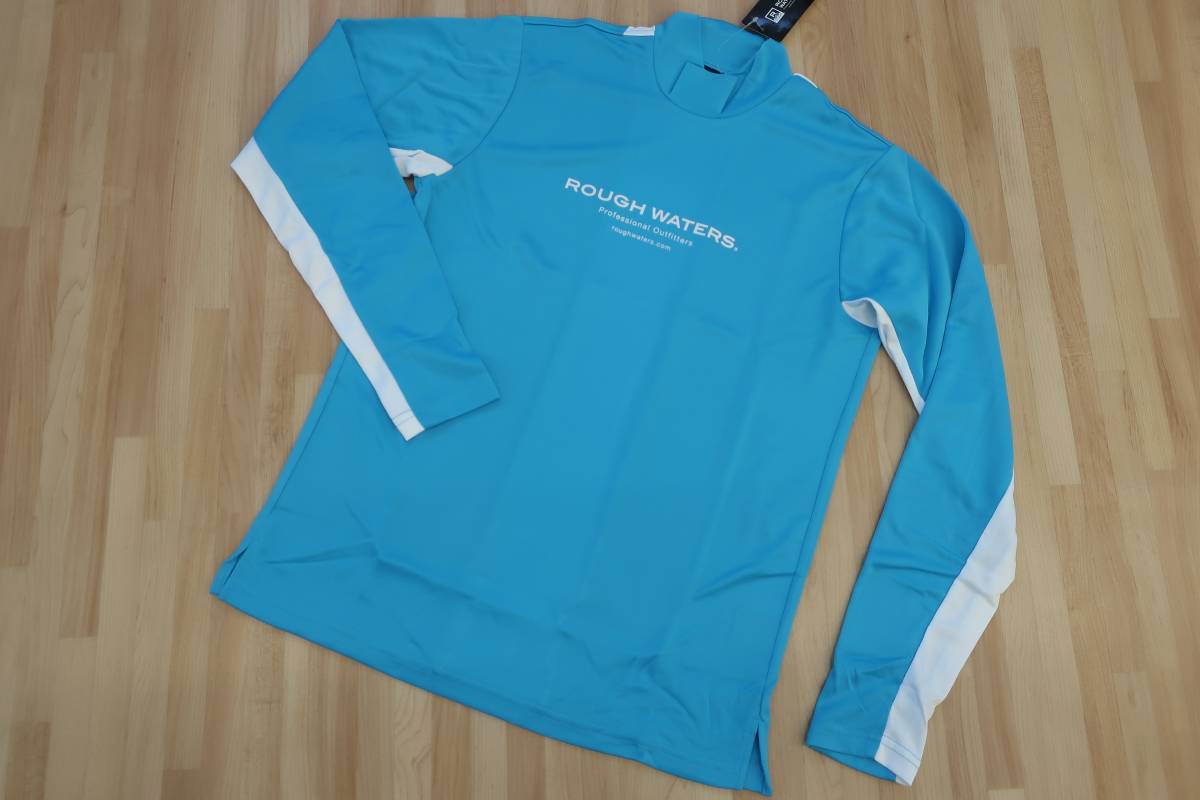 ☆☆エリートグリップ ROUGH WATERS モックネックシャツ【ブルー S】ハイネック 薄手 軽量 elitegrips 新品_画像1