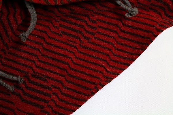 HIROKO KOSHINO ヒロココシノ 綺麗め スカート ボトムス 暖かみのある生地 フレア イトキン 総柄 11 暗赤 レッド レディース [792469]_画像7