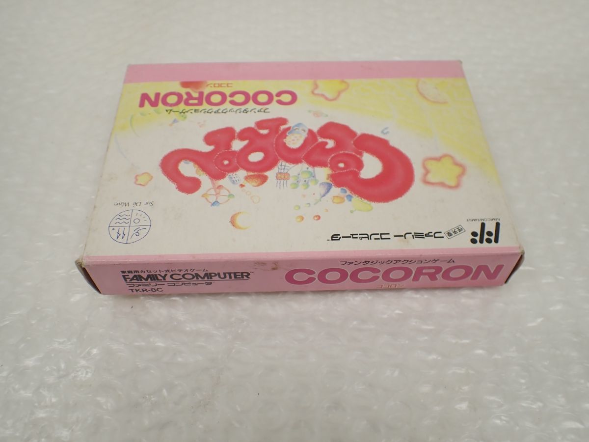 ☆D800-60-M　③レア FC・ファミコンソフト　COCORON　ココロン　箱・説付き　タケル　横スクロールアクションゲーム　レターパック_画像3