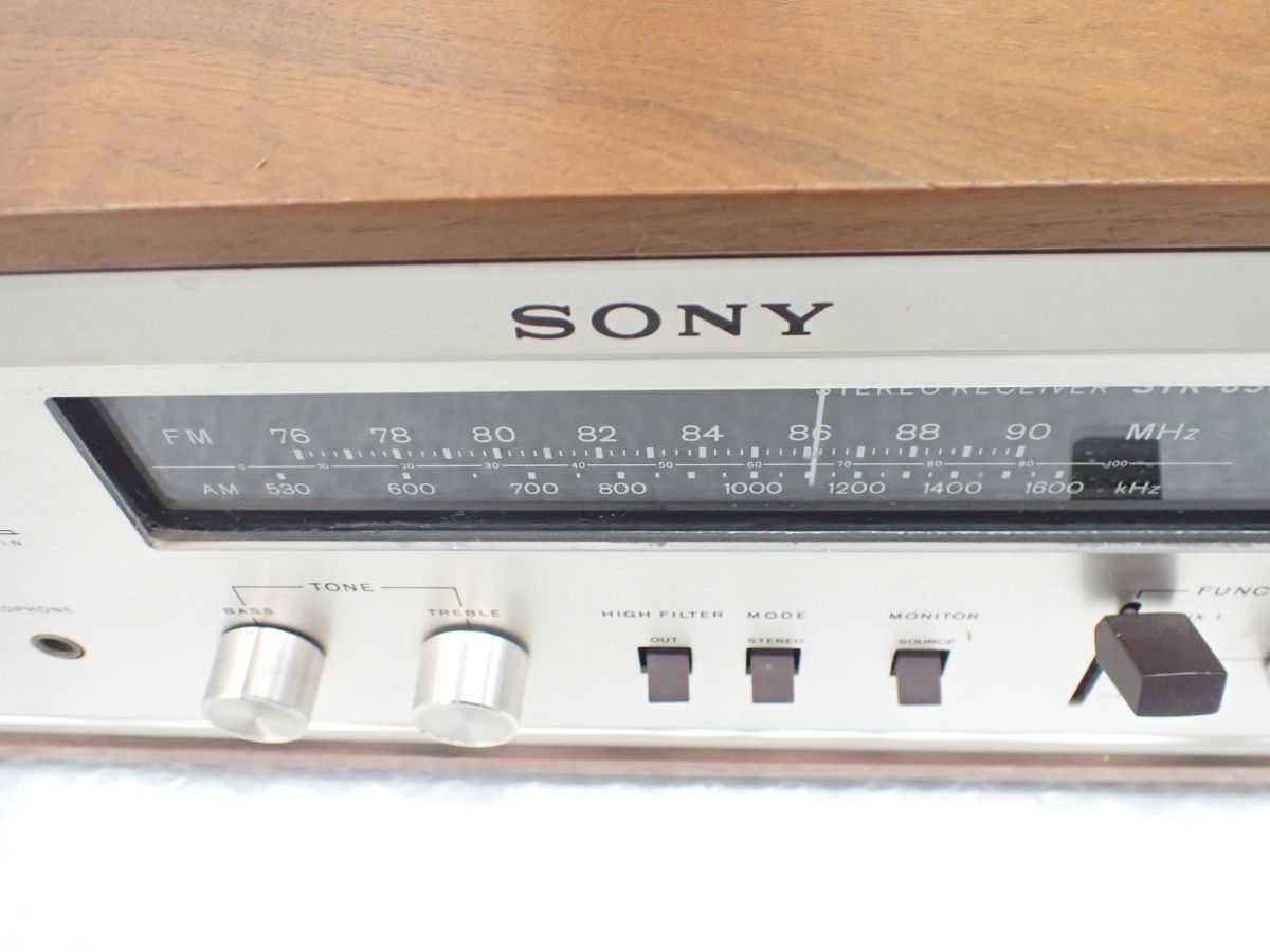 ☆D813-120　SONY ソニー FM-AM ステレオ レシーバー STR-6500 音響 オーディオ レトロ ウッドケース　中古現状品_画像6