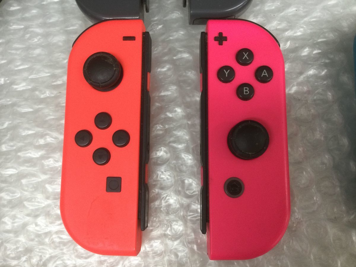 D925-60【スイッチジョイコンまとめ】Nintendo(ニンテンドー)switch コントローラー/ピンク ネオンブルー レッド グレー アクセサリーt_画像2