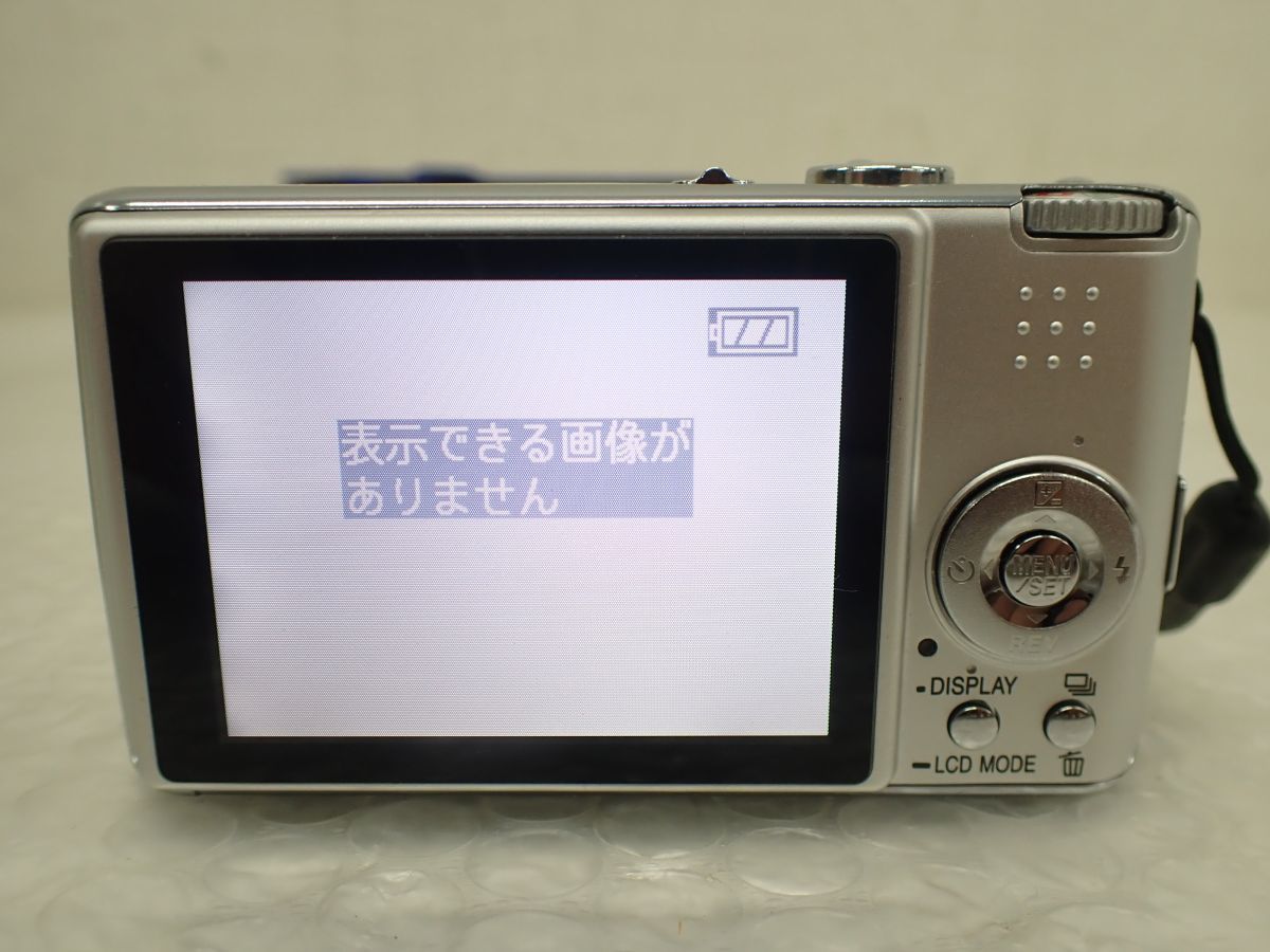 ☆D986-60-M Panasonic パナソニック LUMIX ルミックス DMC-FX01 デジカメ シルバー/バッテリーパック DMW-BCC12/SDカード 2GB 中古稼働品_画像9