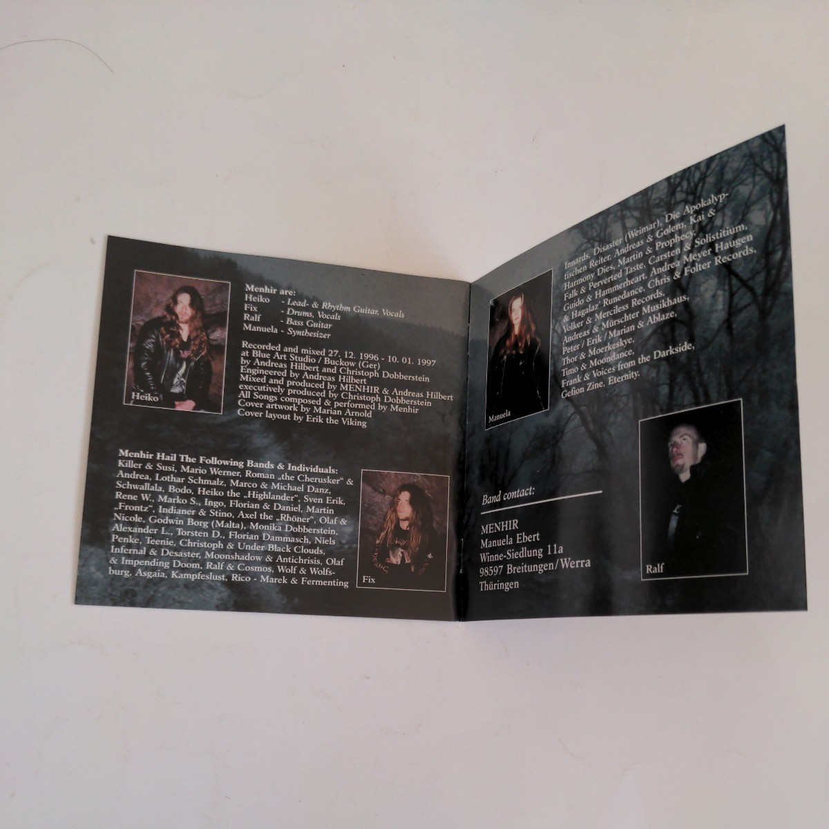 MENHIR　Germany　シンフォニック・ヴァイキング・ヘヴィメタル　Symphonic Viking Black Heavy Metal　輸入盤CD_画像2