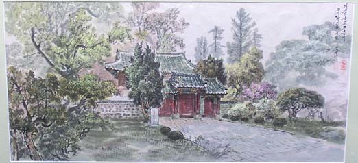 492880 watercolor author un- details [ Korea scenery ]( frame ) Korea person painter 