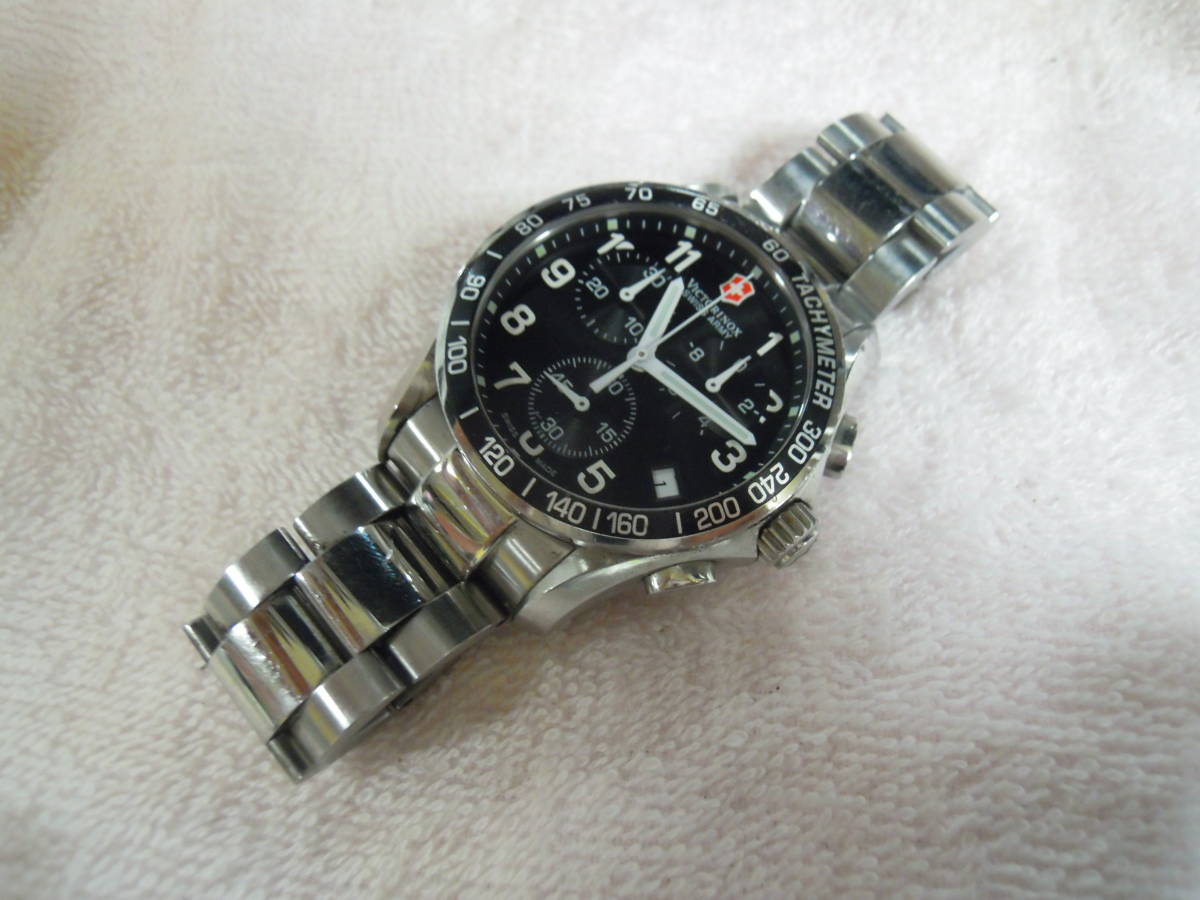 VICTORINOX SWISS ARMY 241122 クロノグラフメンズ腕時計　中古現状品_画像7