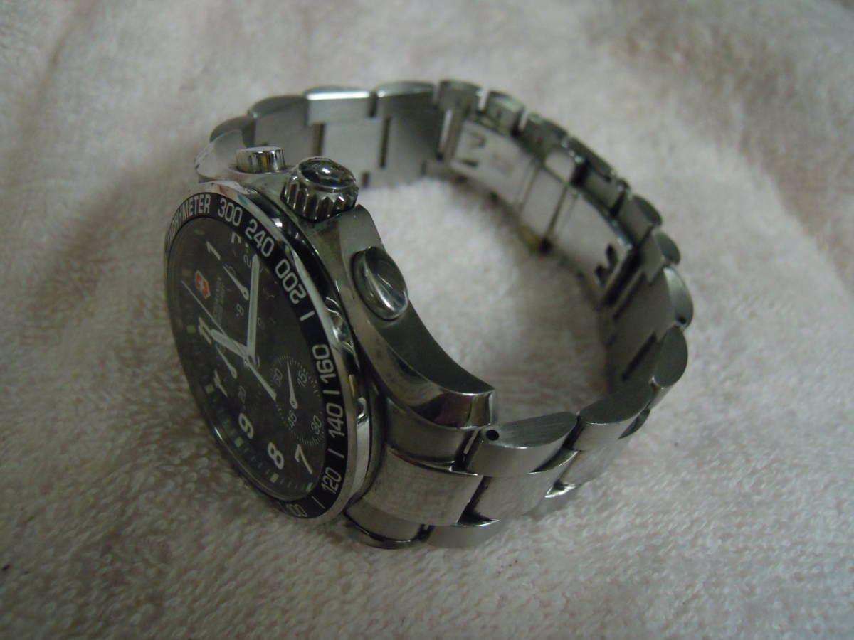 VICTORINOX SWISS ARMY 241122 クロノグラフメンズ腕時計　中古現状品_画像8