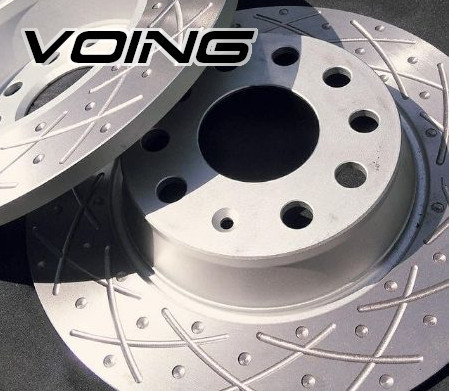 W203スポーツクーペ C180/200コンプレッサー 203742/203745/203746に適合 VOING クロスカウンター スリット&ディンプルブレーキローター