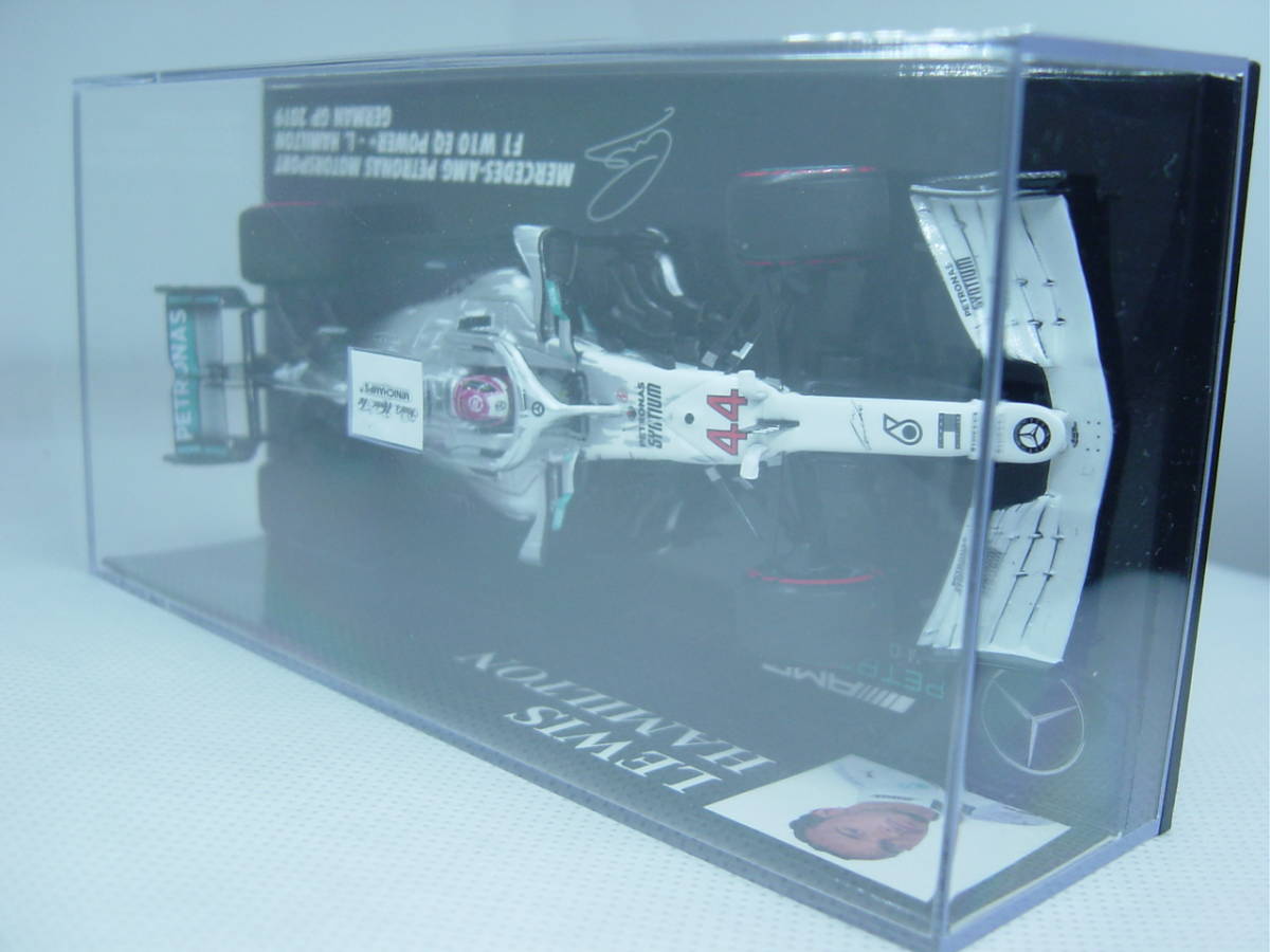 送料300円～ MINICHAMPS 1/43 MERCEDES AMG F1 W10 GERMAN GP 2019 #44 L.HAMILTON メルセデス ハミルトン ドイツGP 125周年記念カラー_画像6