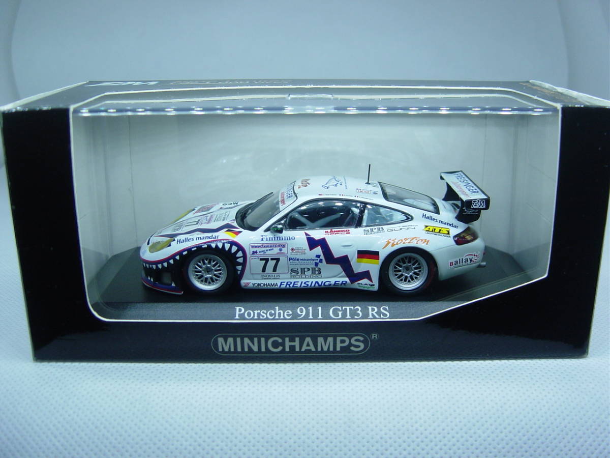 送料350円～ MINICHAMPS 1/43 Porsche 911 GT3 RS Le Mans 24hrs. 2001 #77 ポルシェ ル・マン_画像1