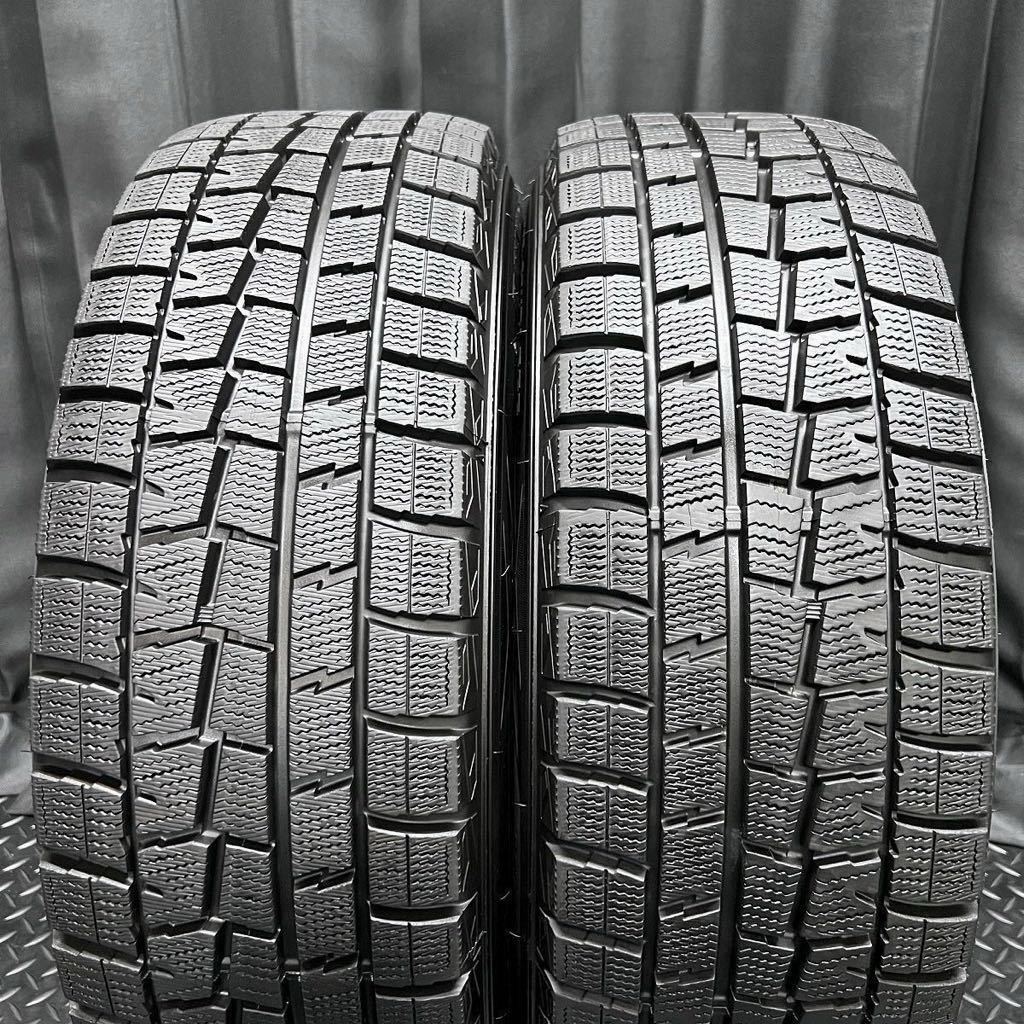 9分山ほぼ極美品★205/60R16 DUNLOP WM01&社外アルミ 4本 №B231208-B3 ノア VOXY ステップワゴン マツダ3等/5H 114.3ホイールスタッドレス_画像2