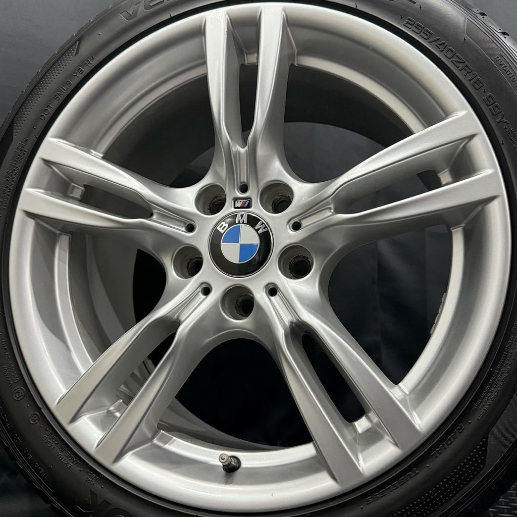 BMW Mスポーツ純正アルミ&225/45R18 255/40R18 夏タイヤ 4本 231211-S2/8J+34 8.5J+47 5H 120/3シリーズ4シリーズF30F31F32F33F36 ホイール_画像10