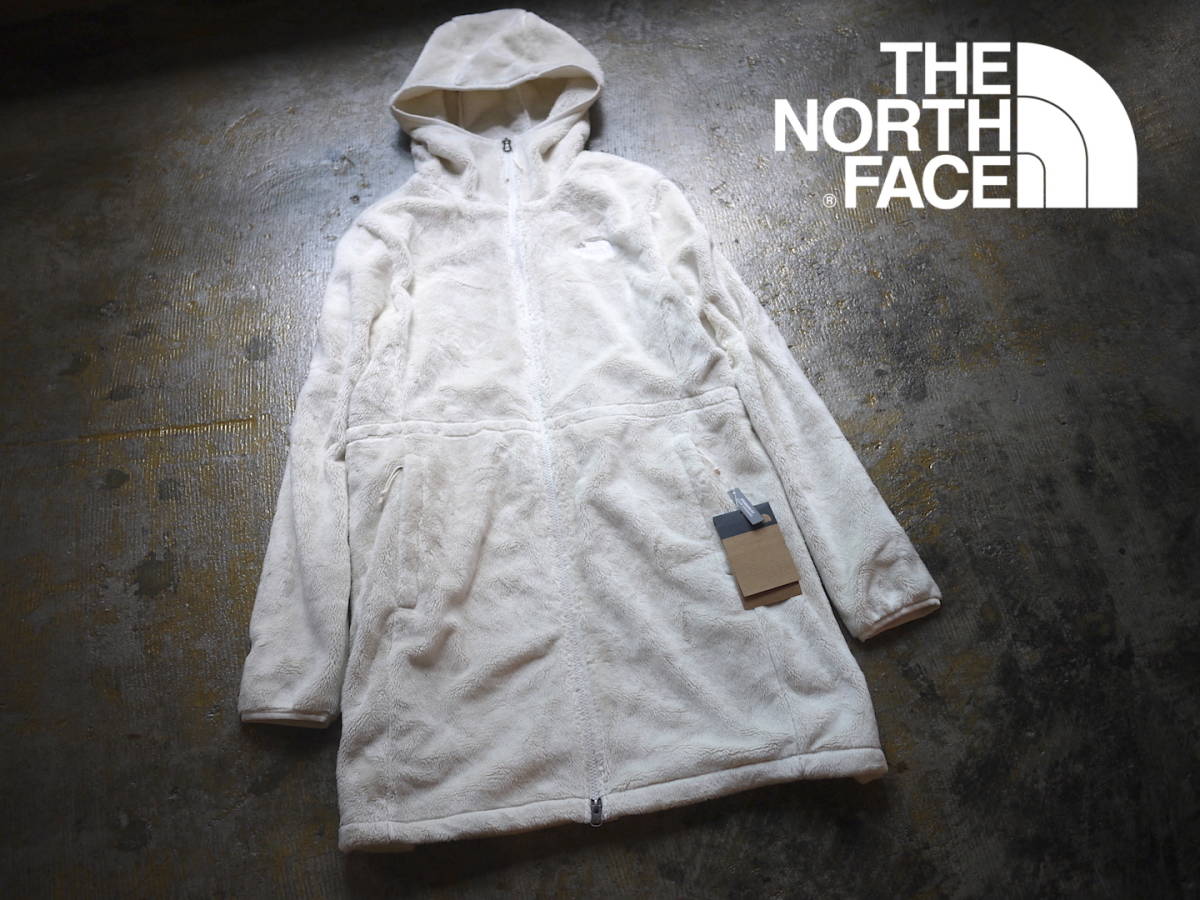 新品 ふわふわ M/THE NORTH FACE Women's OSITO PARKA ノースフェイス オシト フリース ロングパーカー GARDENIA WHITE_画像1