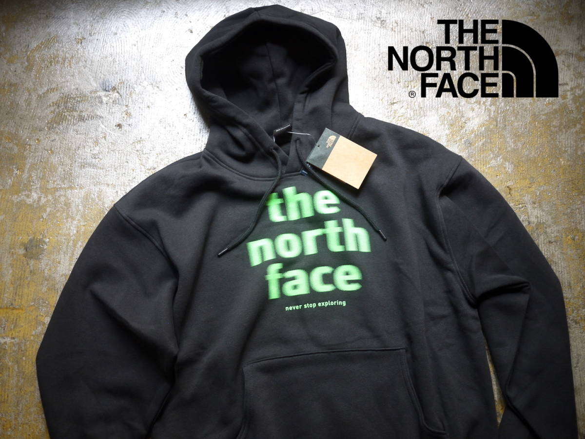 2023最新 US購入 新品 M/ノースフェイス グラフィック ノイズロゴ スウェット パーカー THE NORTH FACE EVLN VINTAGE HOODIE_画像1