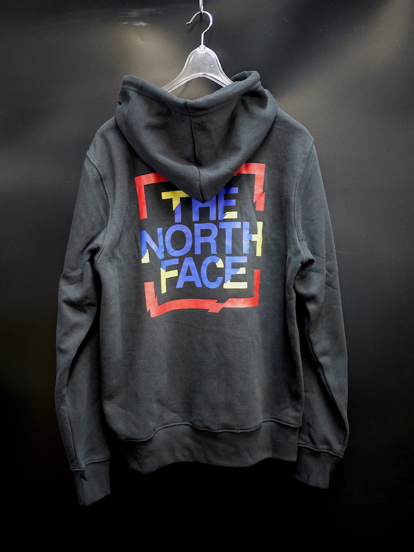 海外限定 L/THE NORTH FACE ノースフェイス グラフィック ロゴ 上質 裏起毛 スウェット パーカー 黒 / NOV GRAPHIC_画像5