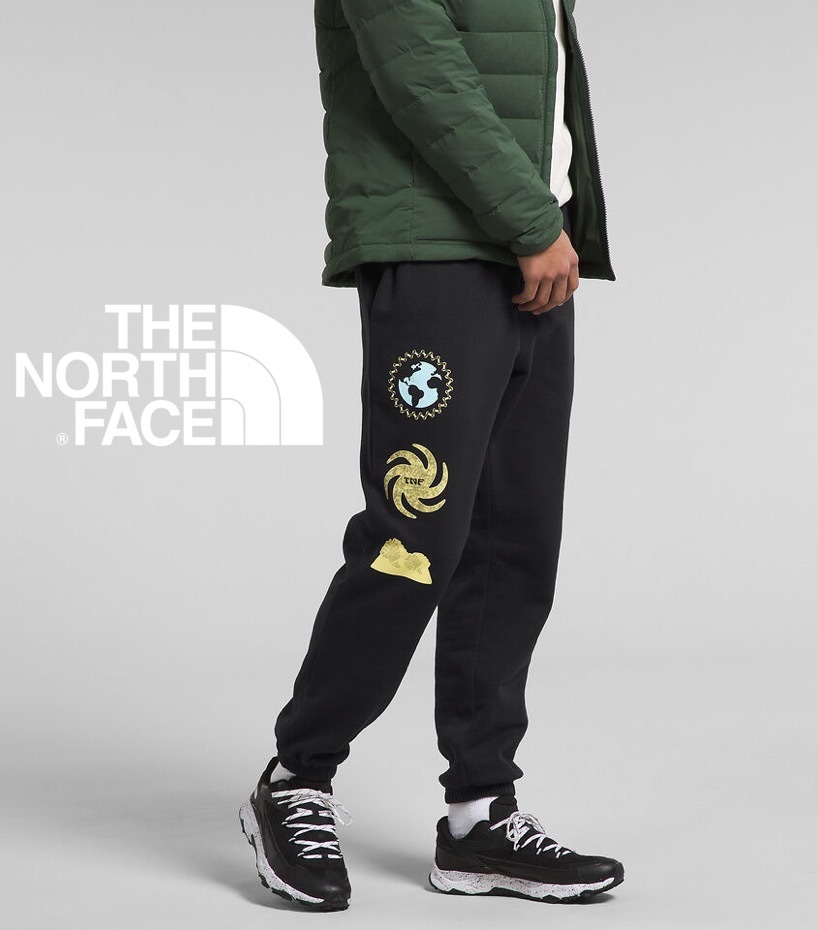 海外正規品 新品 XXL/ ノースフェイス グラフィック プリント スウェット パンツ 裏起毛 THE NORTH FACE SWT PANT ブラック_画像1