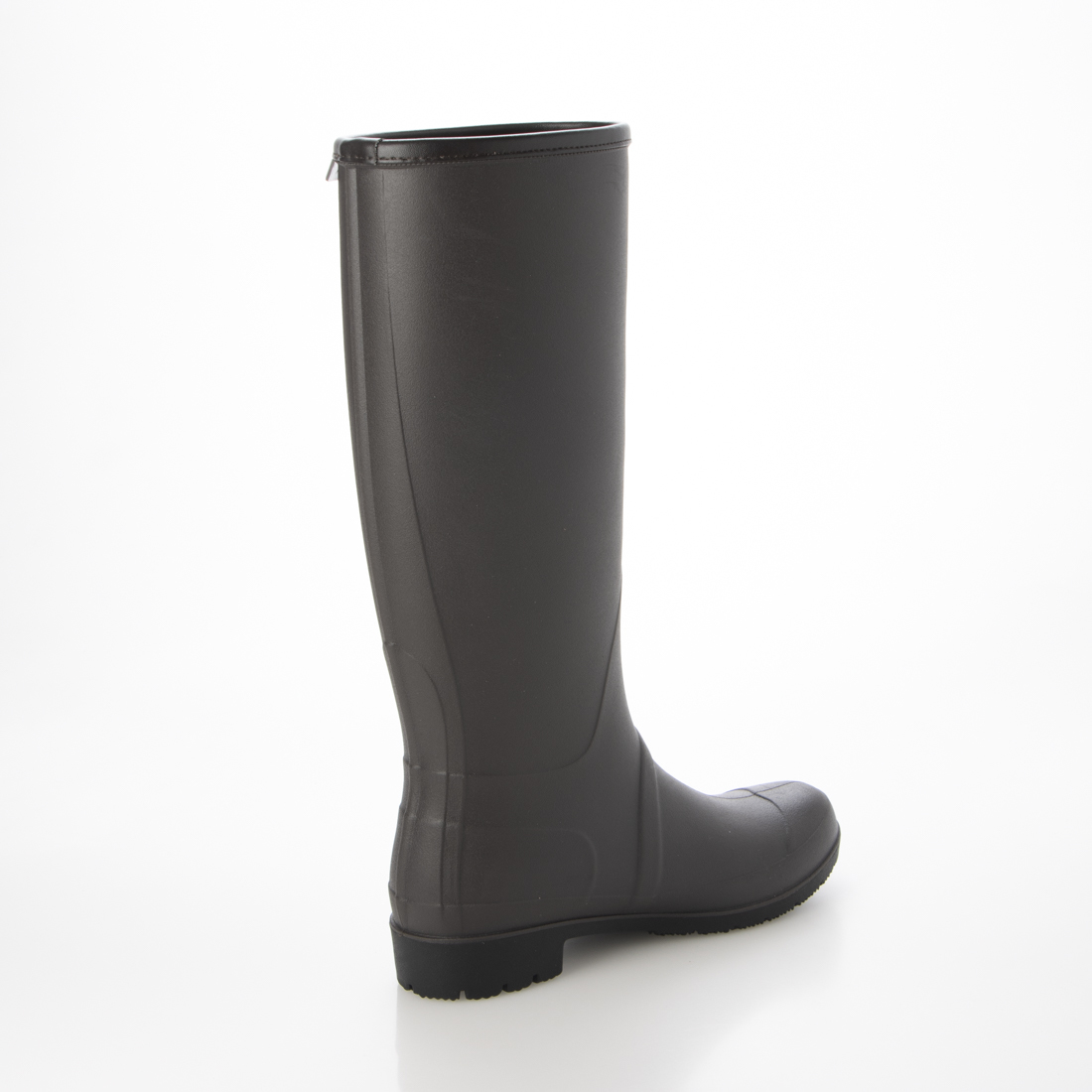 lady's long rain boots / new goods [23028-DBR-LL]25.0cm~25.5cm rain shoes boots rain shoes long boots 
