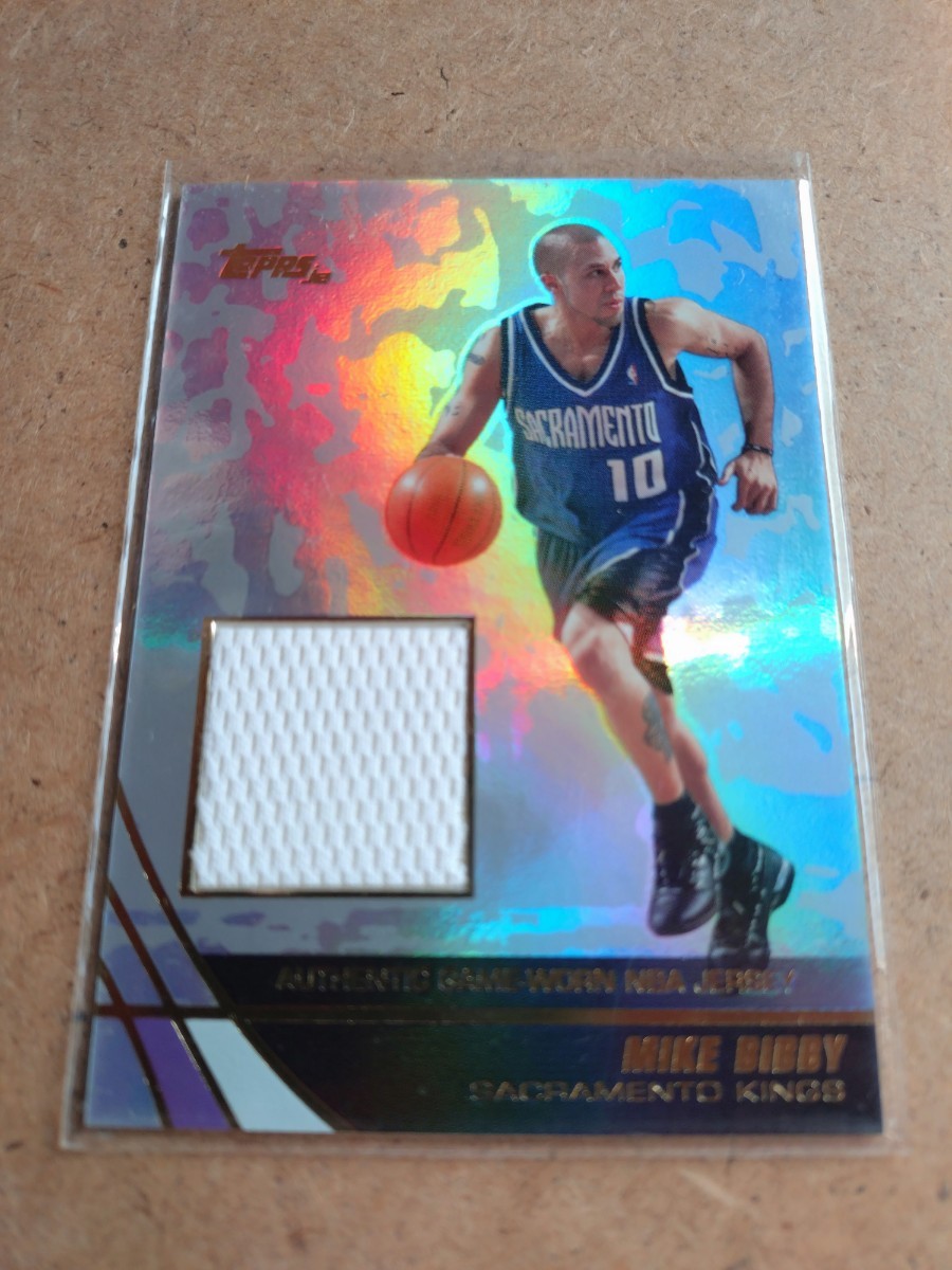 NBA jersey ジャージ カード mike bibby kings topps je マイク ビビー キングス_画像1