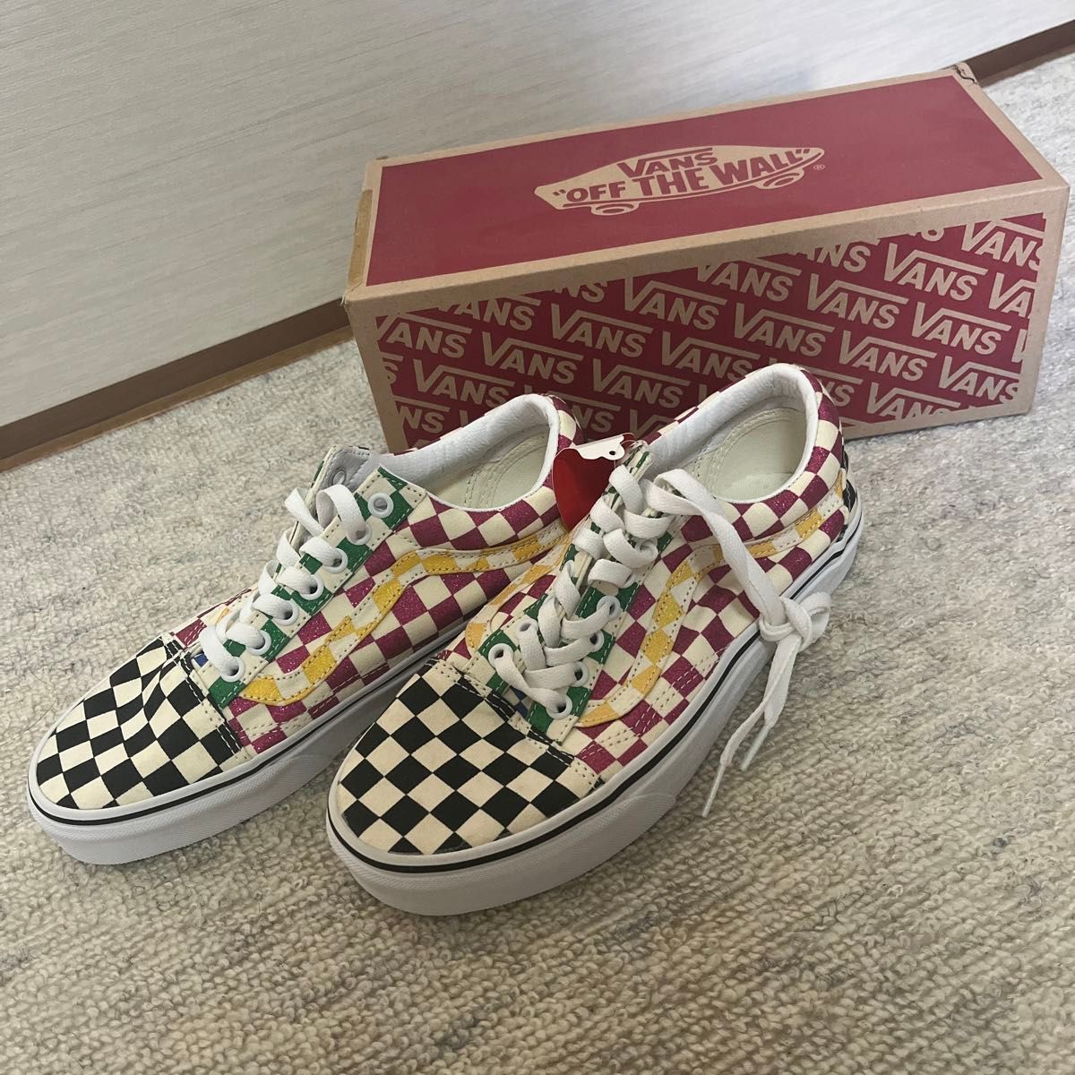 vans バンズ　スニーカー　靴　オールドスクール　マルチ　カラフル